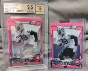 CLIVE WALFORD 2015 Topps Chrome Pink Lot Rookie Auto Refractor BGS 9.5/10 JETS