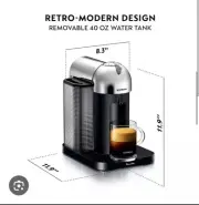 Nespresso Expert Original Espresso Machine by De'Longhi, Anthracite Grey
