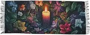 [AIXIWAWA] Flowers Drawing Women's Pashminas Scarf, Shawls Wrap Lightwight Tassel for Evening Dress Dinner Party, Multicolor