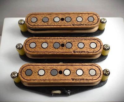 Wiggins Brand, Strat Vintage Stacks, Mesquite ,hand wound noiseless