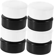 WOONEKY 4 Pairs Go Game Pieces Holder Compact Lidded Storage Container for Chess Stones Sleek Design for Home and Travel Plastic Go Game Jar