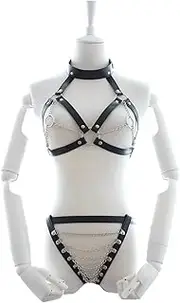 Chastity Cage Chastity Lock Adjustable Leather Chastity Pants Men's Chastity Pants Male Women Beginner Device Penis Ring Prevent Erection Couple Sex Toys Stimulator