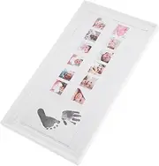 Baby Growth Record Frame Handprint Footprint Kit Wall or Tabletop Decor
