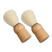 Wooden Handle Shave Brush Mini Professional Safety Synthetic Shaving Brush F L2S
