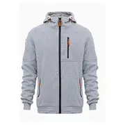 Men's Hoodie Full Zip Hoodie Black White Wine Navy Blue Royal Blue Hooded Plain Zip Up Pocket Sports Outdoor Daily Holiday Polyester Streetwear Basic Casual S