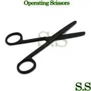 Operating Scissors Straight 5" blunt-blunt Black Coated Surgical Instruments