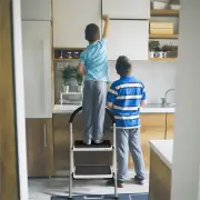 Costway2 Step Household Ladder with Anti-Slip Platform and Lightweight Portable Design for Home/Garden