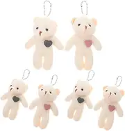 Vaguelly Exquisite Craftsmanship Mini Bear Pendant Plush Bear Keychain Backpack Keychains