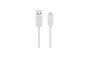 Goobay USB 2.0 Hi-Speed cable for Smartphones/Cameras/MP3 Players - White