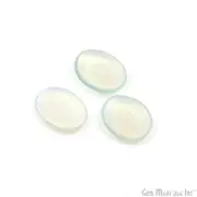 Opalite Natural Worry Stone Oval Crystal Gemstones For Curved Thumb Massager