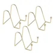 3 Pack Plate Stand for Display Gold Iron Easel Plate Holder Display Stand9475