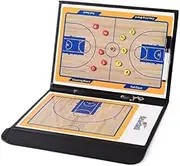 Basketball Coaching Board - Foldable Basketball Coaching Board Magnetic Number Pieces & Marker Pen Color Full Court Half Court Strategy Board Training Drill Aid