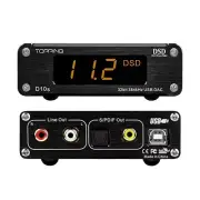 TOPPING D10s DAC Mini USB DAC XMOS XU208 ES9038Q2M DSD256 PCM 384kHz Hi-Res Audi
