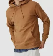 $40 Cotton On Men's Orange Essential Fleece Hoodie Long Sleeve Sweater Size XL