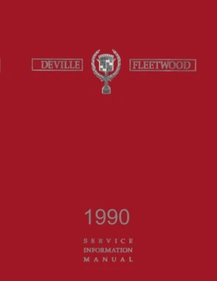 1990 Cadillac Deville Fleetwood Service Repair Manual Book Engine Electrical (for: Cadillac)