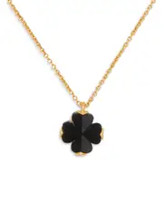 kate spade new york Spade Flower Stone Mini Pendant Necklace, 16-19