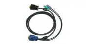 D-LINK DKVM-IPCB5 KVM over IP Switch Cable 5M 16.4FT VGA Monitor Keyboard Mouse