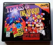 Tetris & Dr. Mario CASE ONLY Super Nintendo SNES Box BEST Quality Available