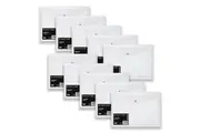 10pc Colourhide A4 Document Wallet Envelope Paper File Organiser Rectangle Clear