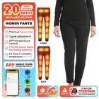 40Area APP Control Graphene Heated Jacket Thermal Underwear Women Men Ski Suit U