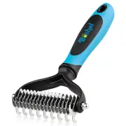 Boshel Undercoat Rake - Premium Double Sided Dog Grooming Brush, 2-In-1
