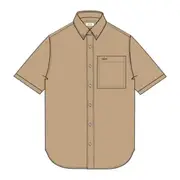 Relaxed Fit Natural Dyed Poplin Shirt