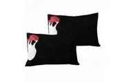 A Pair of Funny Bones Standard Pillowcases