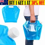 5L/10L Folding Water Bag Storage Jug with Inlaid Handle Collapsible Container