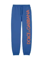 Dolce & Gabbana Kids Logo-print Cotton Sweatpants (8-13 Years) - Blue - 12YR (12 Years) 12YR (12 years)