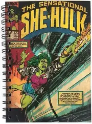 The Sensational SHE-HULK - Retro Marvel Comics A5 Spiral Notebook! Marvel NEW