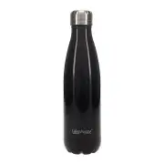 TakeAway Carnival Metalic Stainless Steel Water Bottle 500ml Black