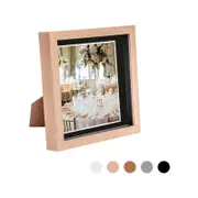 Nicola Spring Shadow Box Frame - 8 x 8" with 6 x 6" Mount - Light Wood