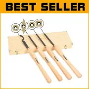 Titanium Coated 20" Carbide Wood Lathe Turning Tool Set - Unmatched Cutting Life