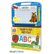 Eric Carle Abc/Words Learning Series Kids Magnetic Drawing Pad w/ Book 3y+