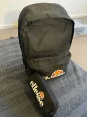 NEW Ellesse black small school travel light backpack