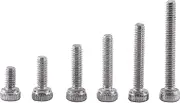 Bolts Stainless Steel Hex Socket Screws, Socket Head Cap Screws Nuts Set, 250Pcs M2 Hex Socket Screws Bolt,(Section A: Cup Head)