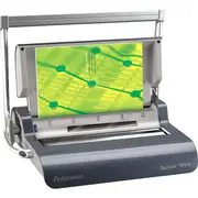 Fellowes Quasar Wire Binding Machine Binder Manual 34 Loop Metallic Grey