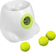 Pet Scene AFP Dog Ball Launcher Automatic Thrower Tennis Fetch Throwing Machine Adjustable Distance with 3 Balls Free