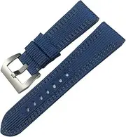 [KAVJU] For Panerai Submersible Luminor PAM Canvas Leather Sport watch Strap 24mm 26mm Nylon Fabric WatchBands Gift Tools