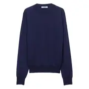 [Prada] Prada Crew-neck Cashmere Sweater 40 IT BLUE