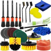 Eacam 26 PCS Drill Brush Attachments Car Detailing Brush Kit for Auto Include...