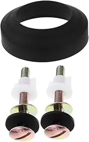 Yardenfun 3Pcs Toilet Seat Screws with Nuts and Washers Heavy Duty Hinges Toilet Tank Gasket Easy Installation Kit for Mounting Compatible with Various Models