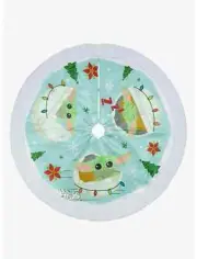Star Wars The Mandalorian The Child Grogu 48" Round Christmas Tree Skirt NEW