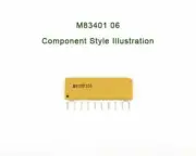 M8340106K3921FCD03 Res Thick Film NET 3.92K Ohm 1%