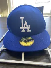 NWT MLB Los Angeles Dodgers New Era 59FIFTY Low Crown Cap Hat- Size 8