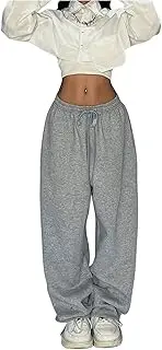 [SOLY HUX] Women's Sweatpants Graphic Print Drawstring Waist Baggy Wide Leg Casual Pants