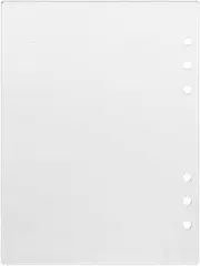 BCOATH Portable Binder Planner Cover Frosted Acrylic Reusable Stylish for School Office and Home Use