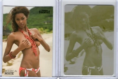 JESSICA WHITE 2009 SPORTS ILLUSTRATED SI SWIMSUIT #54 YELLOW PRINTING PLATE 1/1!