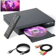 DVD Player for TV - All Region Free DVD Player with HDMI/RCA Output Cable Inc...