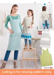 SEWING PATTERN Sew Matching Women Girls Apron Mother Daughter Extra Large 11278